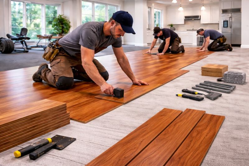 Cherry Floor Installation in Sun City, AZ