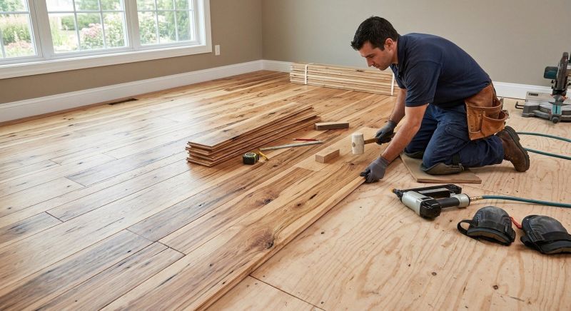 Hickory Floor Installation in Scottsdale, AZ