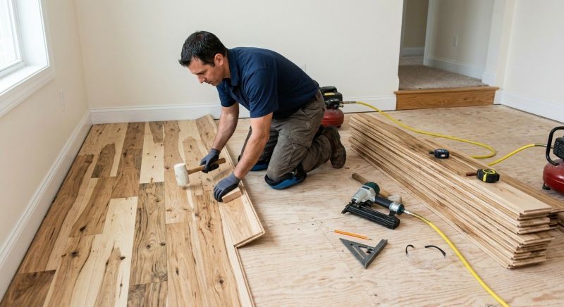 Hickory Floor Installation in Scottsdale, AZ