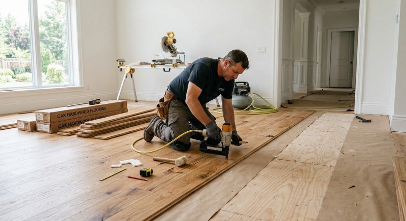 Oak Floor Installation in Sun City West, AZ