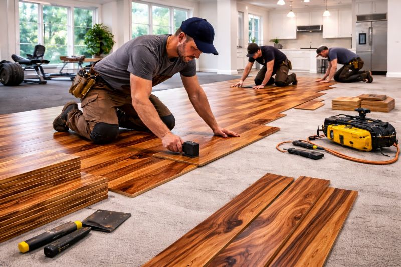Teak Flooring Installation in Scottsdale, AZ
