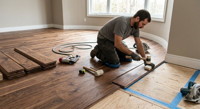 Walnut Flooring Installation in Scottsdale, AZ