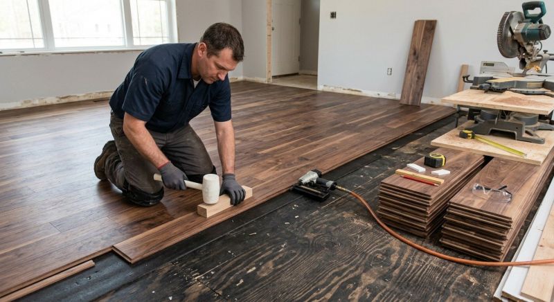 Walnut Flooring Installation in Scottsdale, AZ