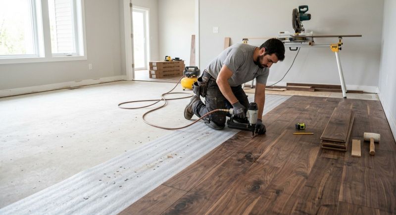 Walnut Flooring Installation in Scottsdale, AZ