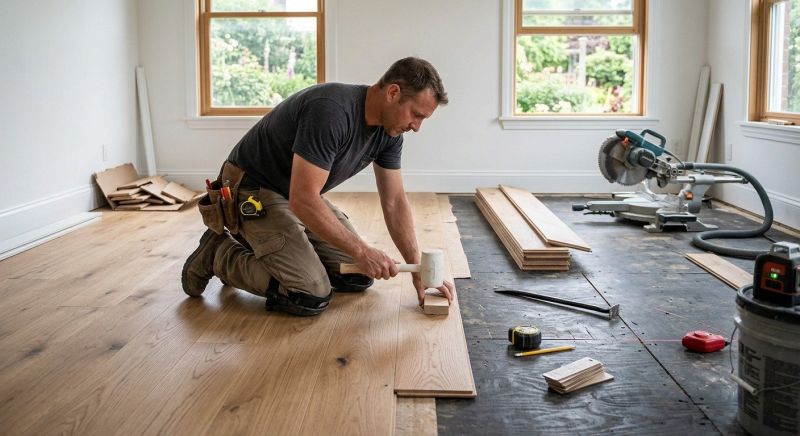 Wide Plank Floor Installation in Scottsdale, AZ
