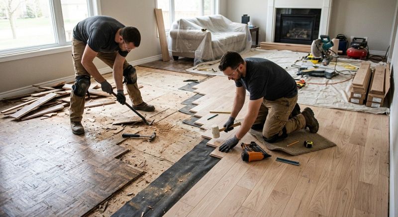 Wood Floor Replacement in New River, AZ